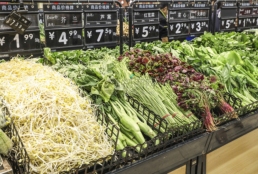 超市蔬菜攤位的擺放圖片素材_免費下載_jpg圖片格式_VRF高清圖片501268673